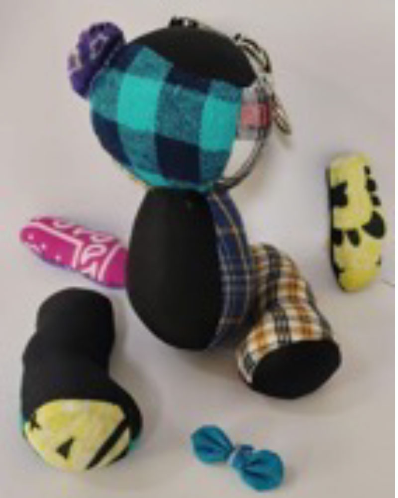 升級再造熊公仔鎖匙扣